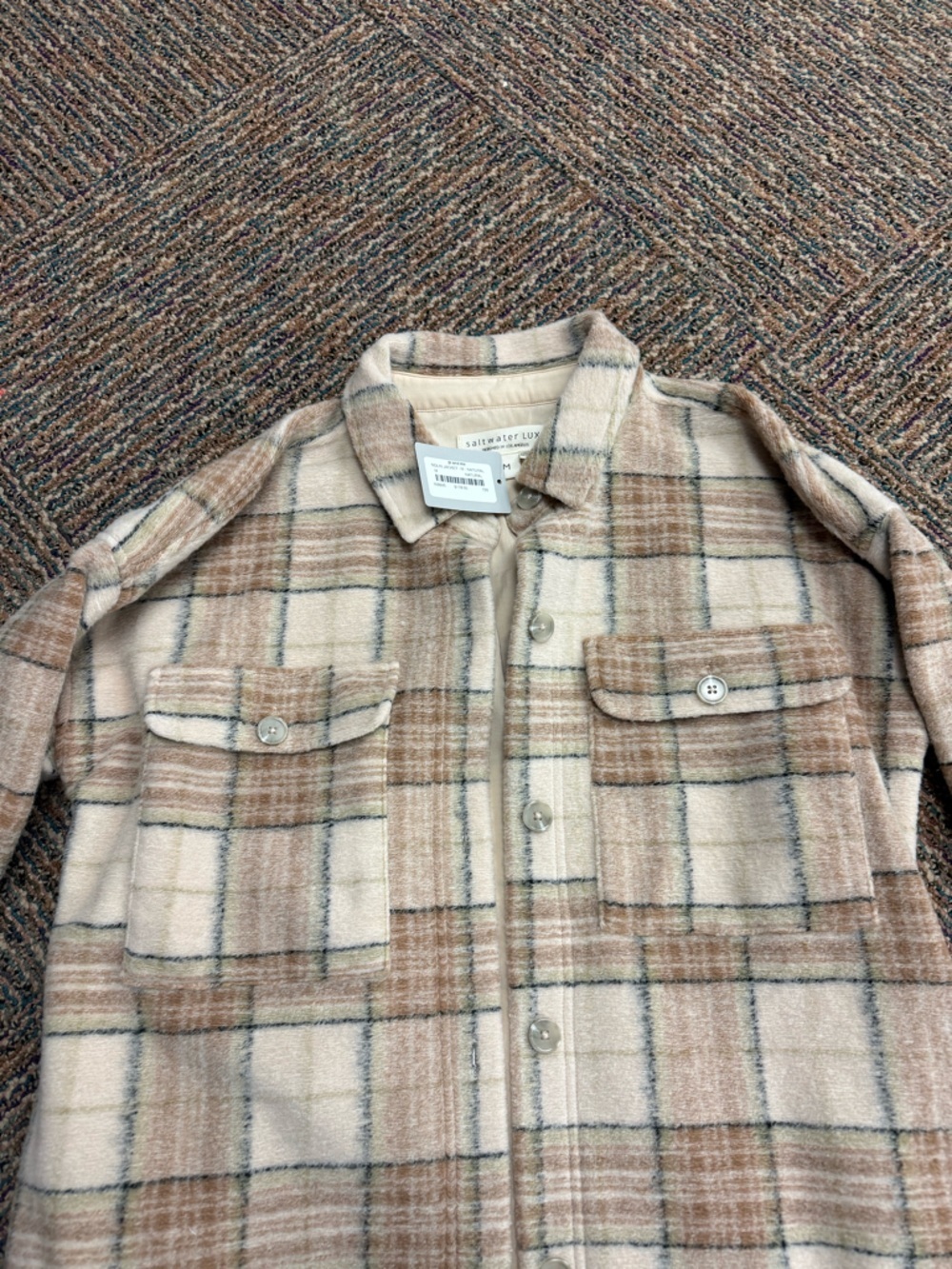 Saltwater Luxe Nolin Plaid Jacket NWT - Picture 4 of 14